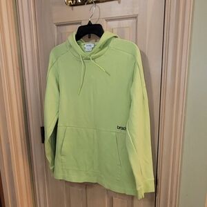 Mens Sz M Brady Lime Green Hoodie Sweatshirt